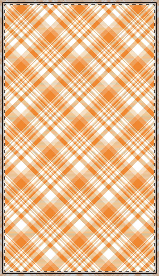 Tablecloth | Orange & White | Tartan