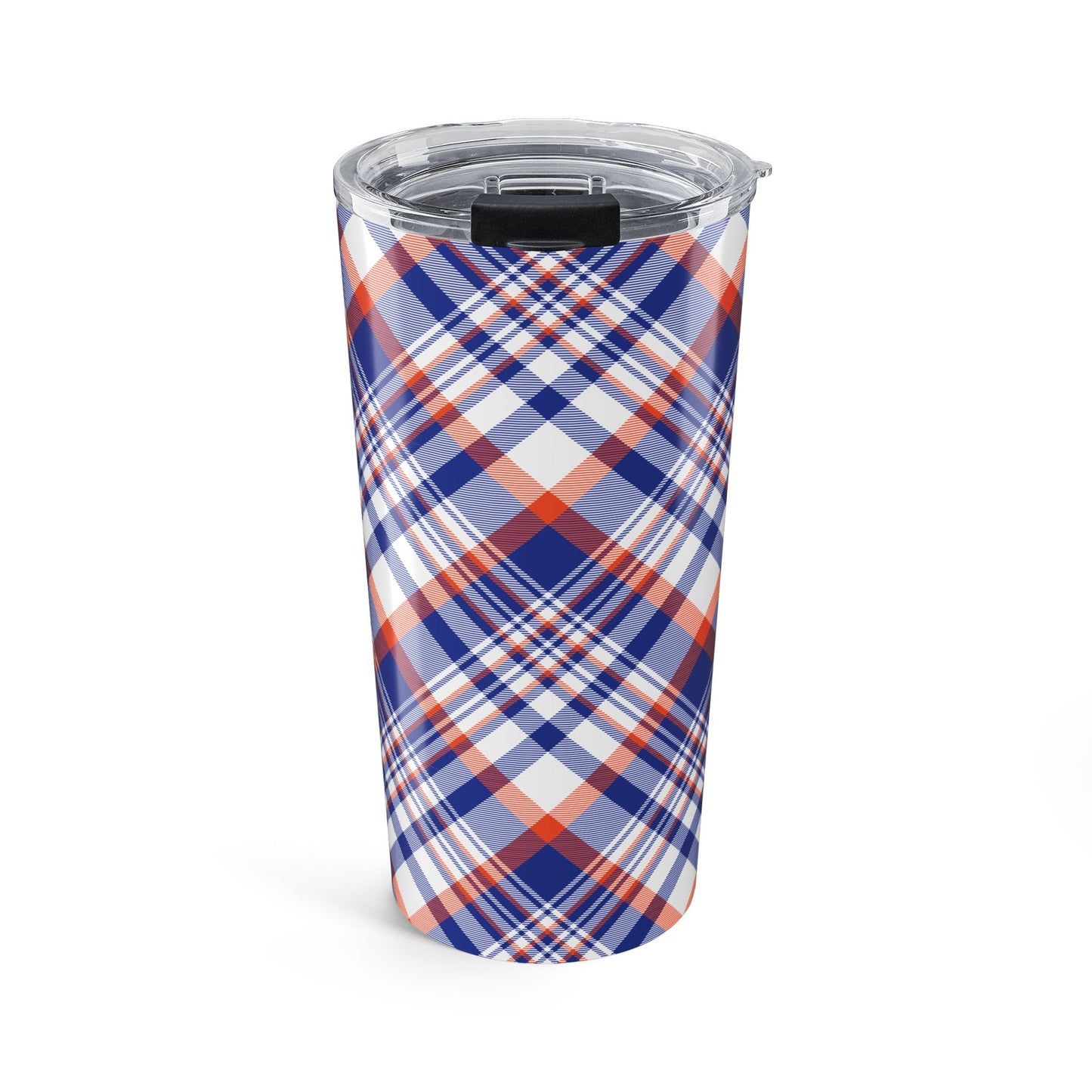 Tumbler | Bright Blue & Orange | Tartan
