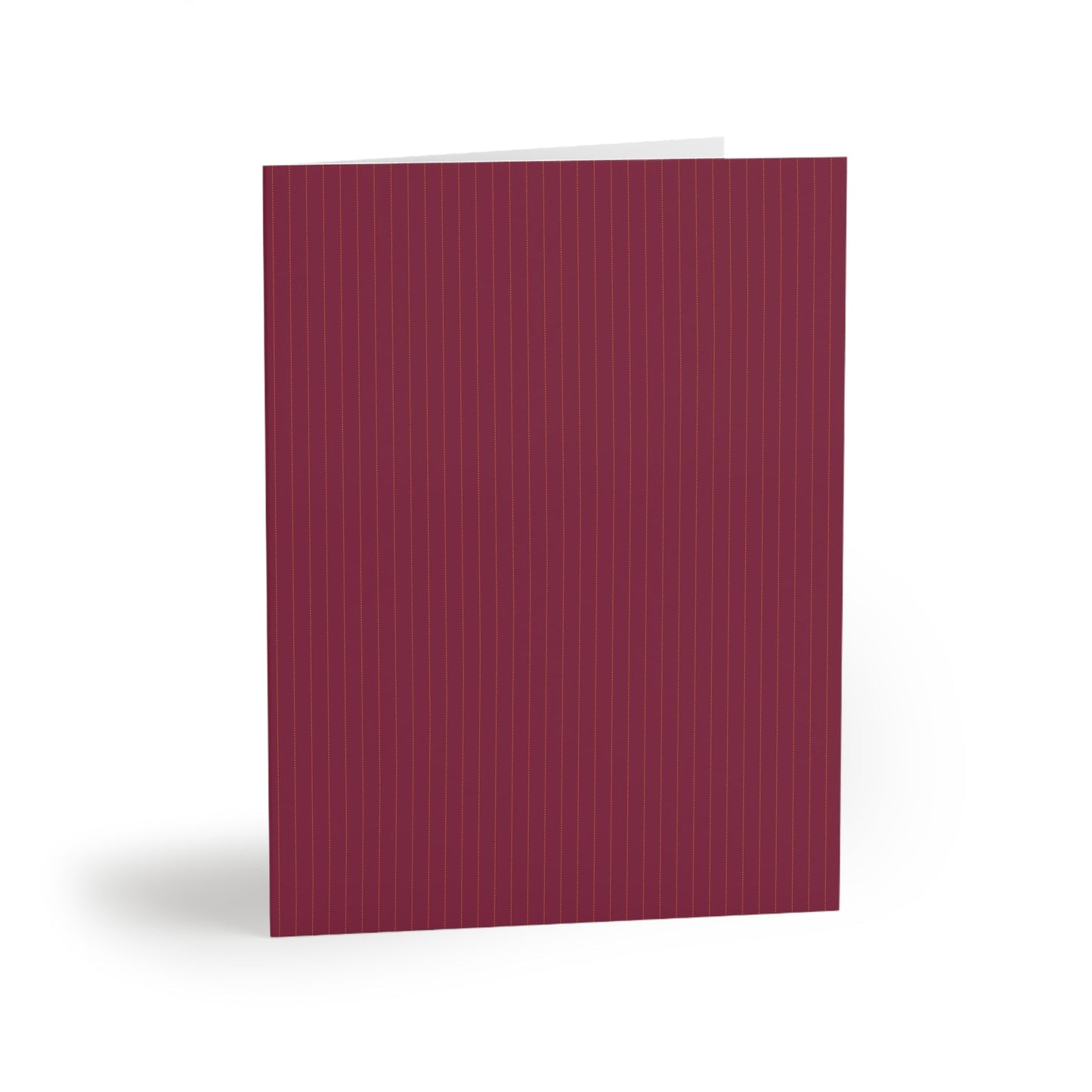 Notecards | Maroon & Orange | Pinstripe