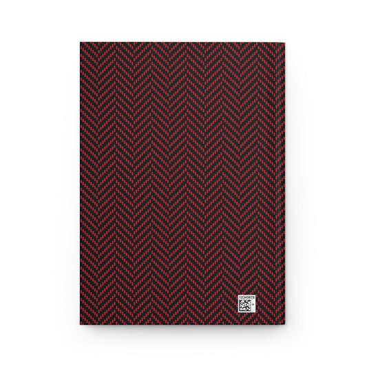 Journal | Red & Black | Herringbone
