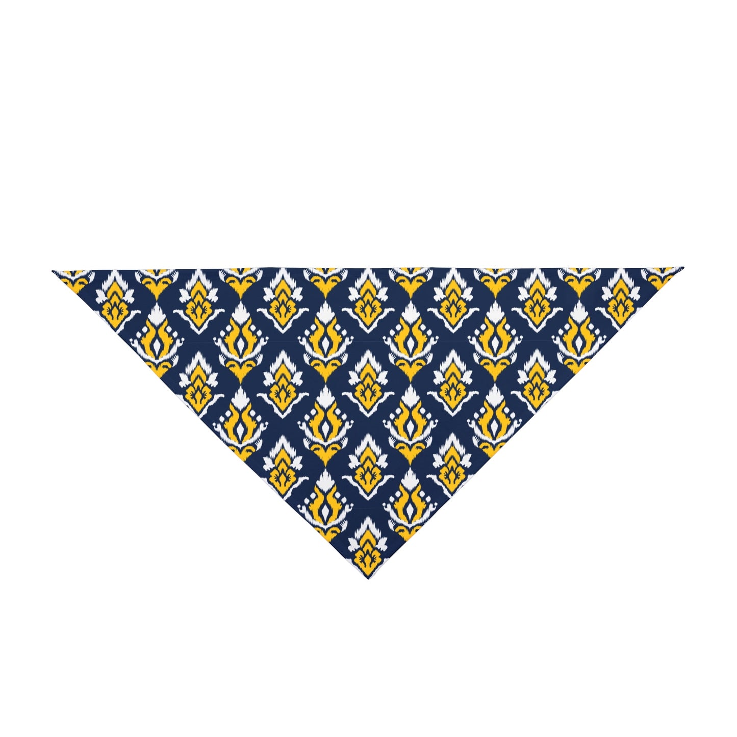 Pet Bandana | Yellow & Blue | Ikat