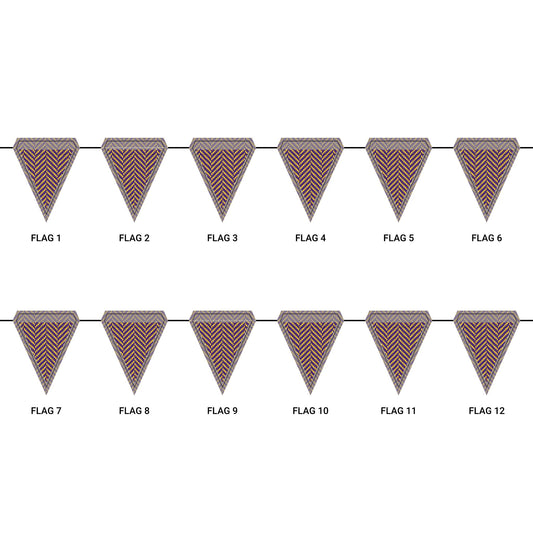 Flag Garland | Baton Rouge, Louisiana | Herringbone
