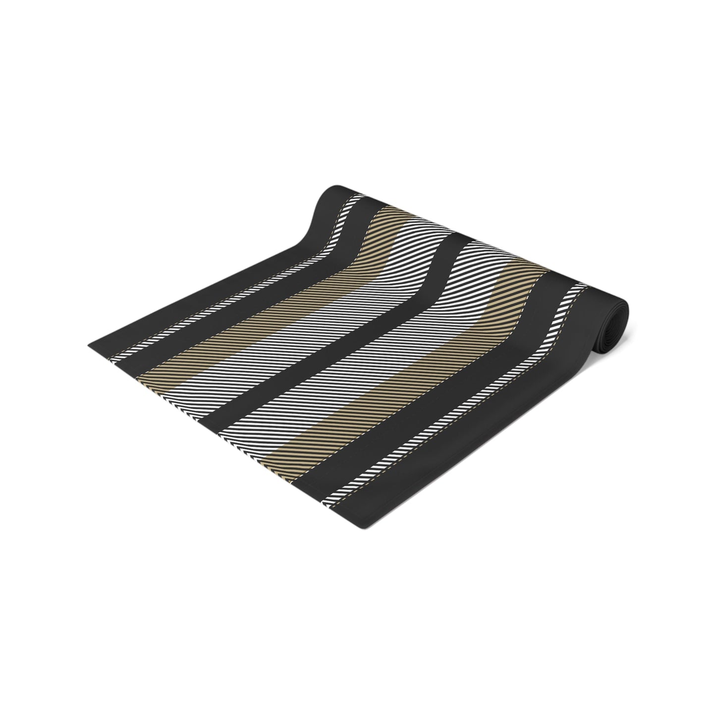 Table Runner | Black & Gold | Stripe