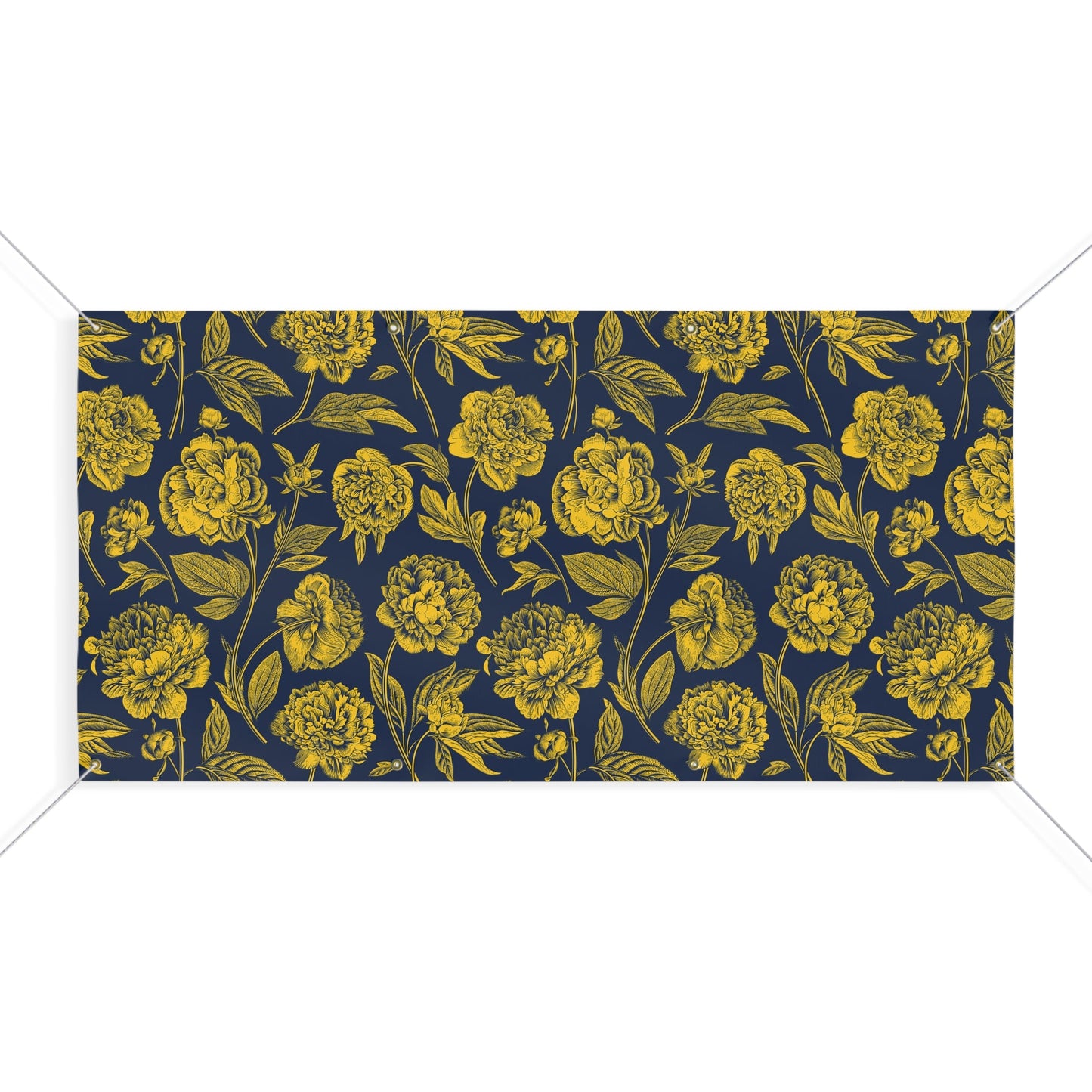 Banner | Yellow & Blue | Peony
