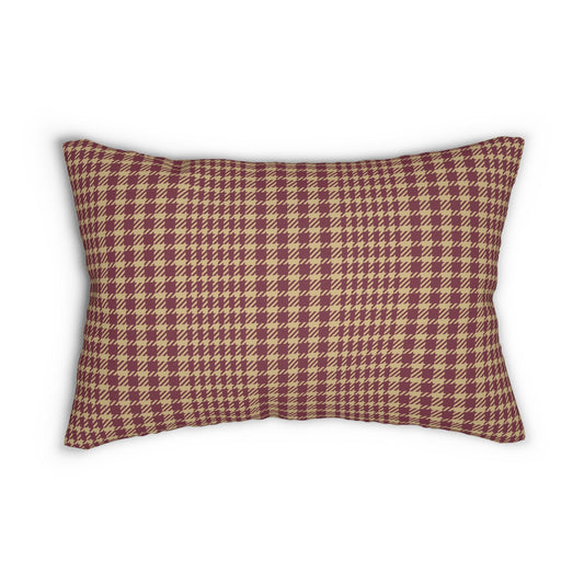 Pillow | Maroon & Gold | Tweed