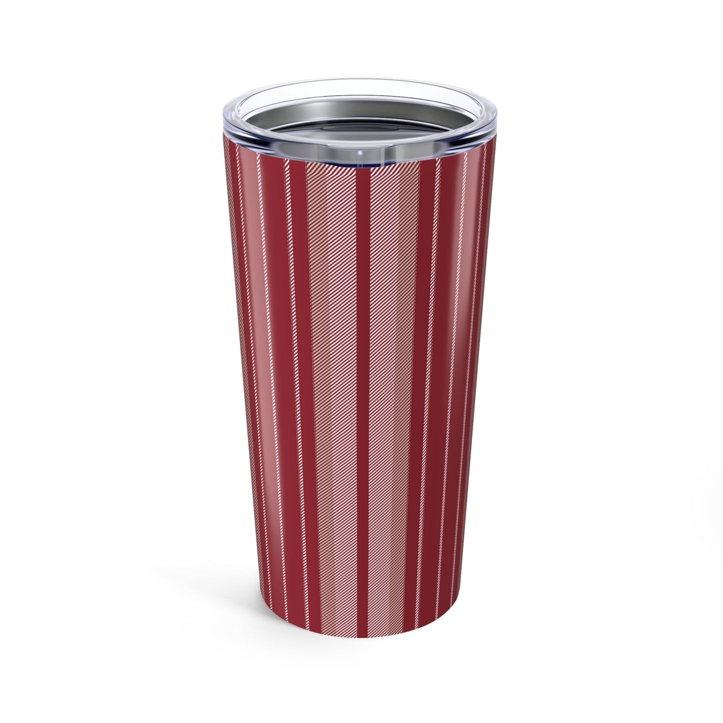 Tumbler | Maroon & White | Stripe