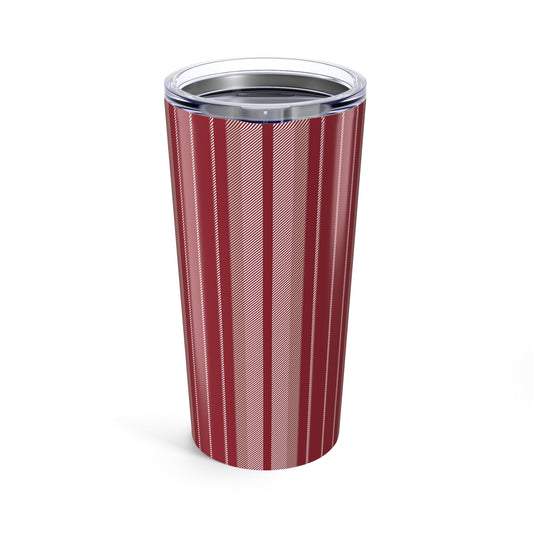 Tumbler | Maroon & White | Stripe