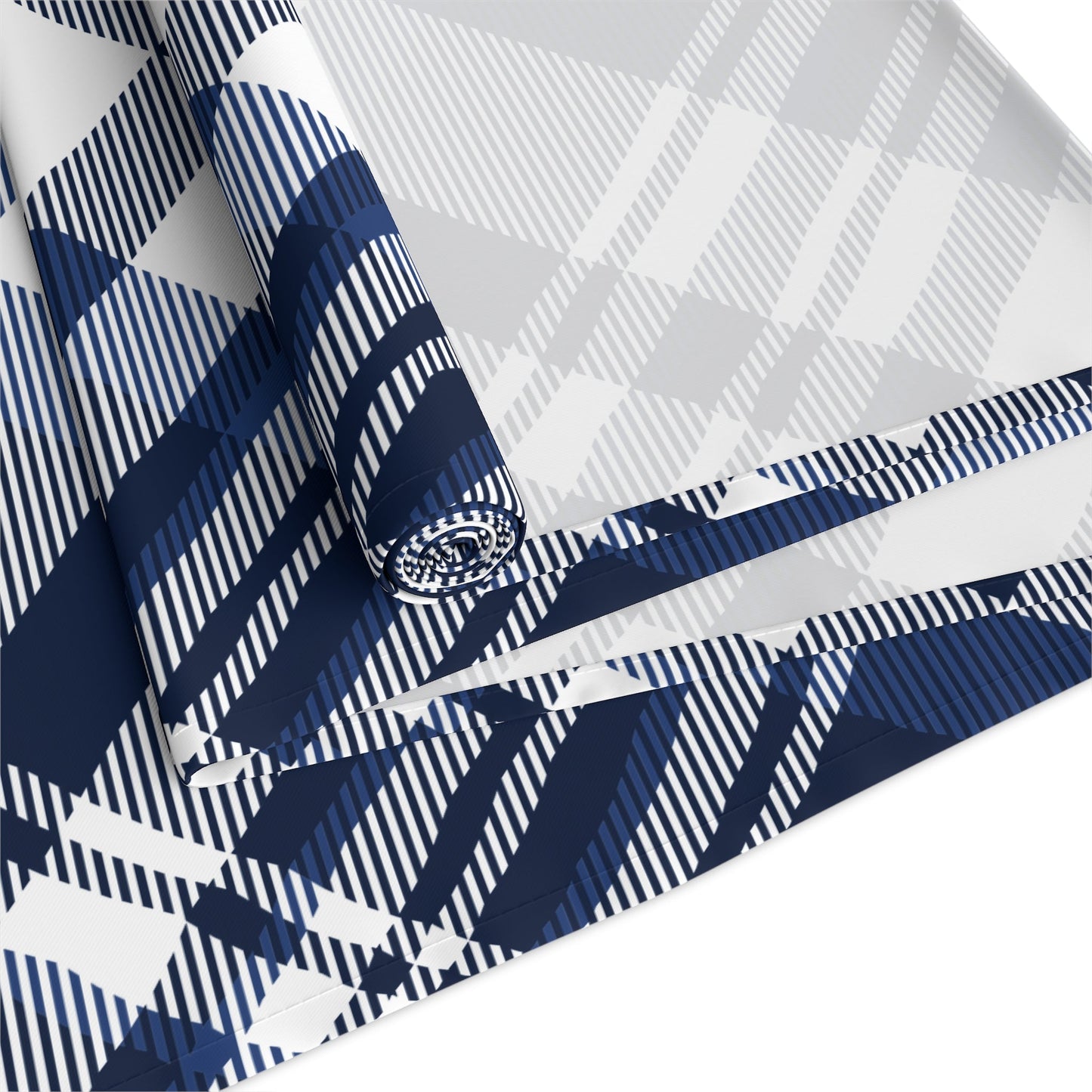 Table Runner | Navy & White | Tartan