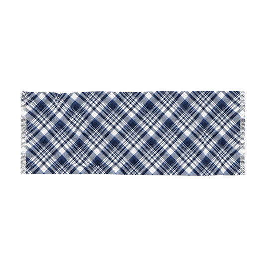 Scarf | Navy & White | Tartan