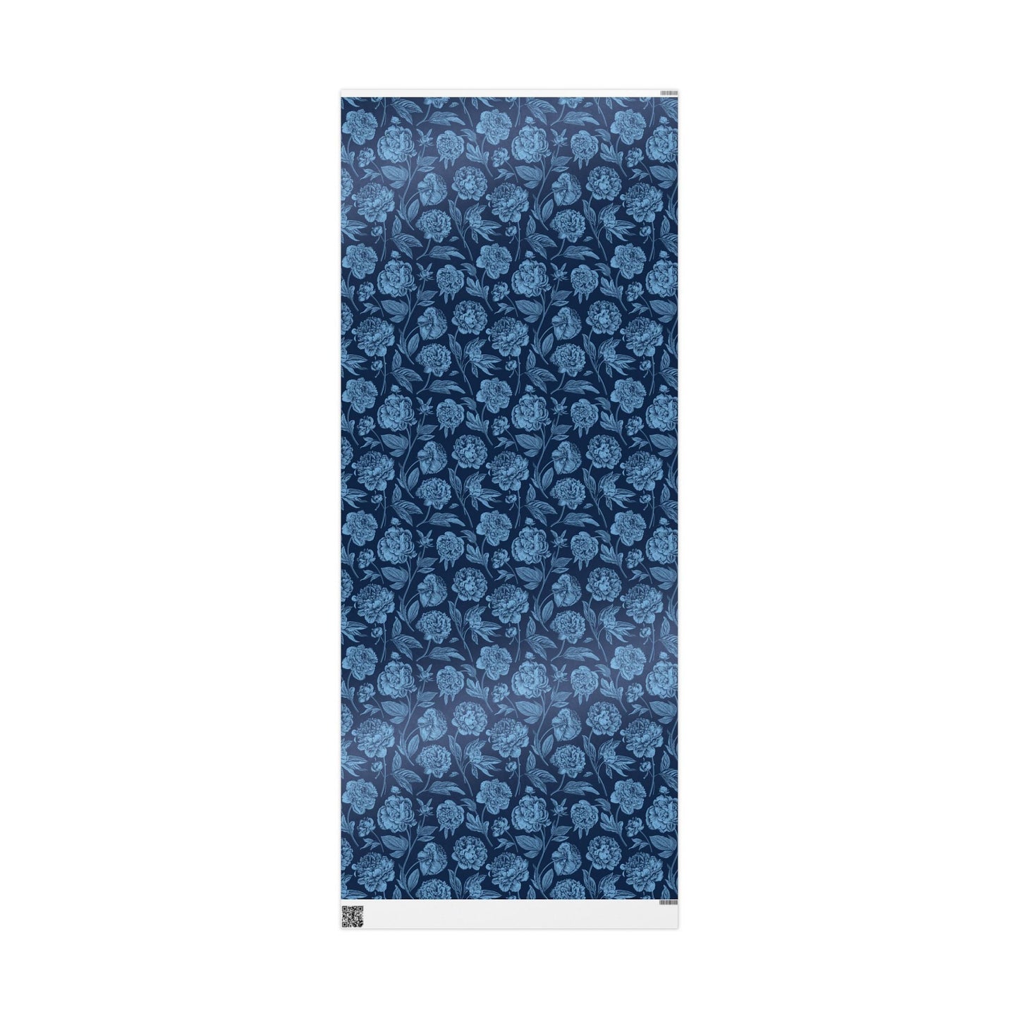 Gift Wrap | Light Blue & White | Peony