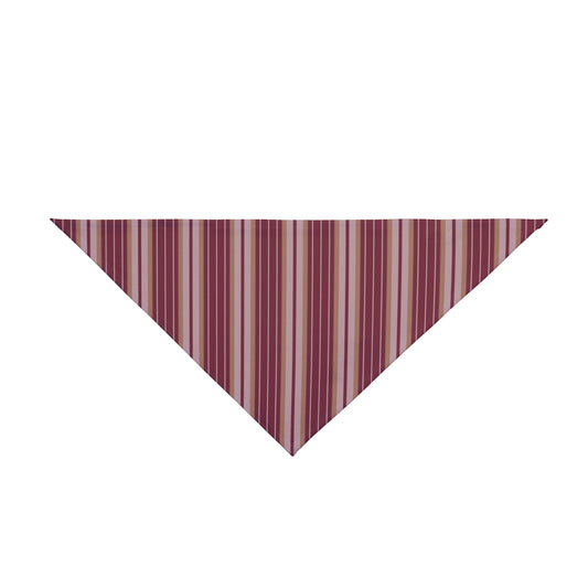 Pet Bandana | Maroon & Gold | Stripe