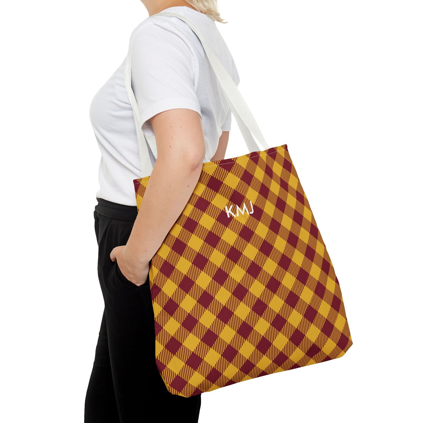 Totes - Personalized | Red & Yellow | Gingham