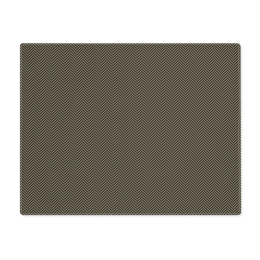 Placemat | Black & Gold | Herringbone