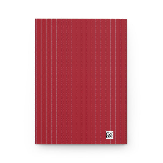 Journal | Red & Gray | Pinstripe