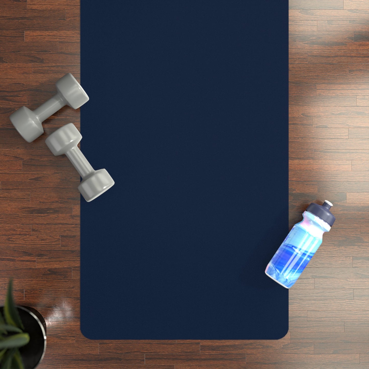 Yoga Mat | Orange & Blue | Dark
