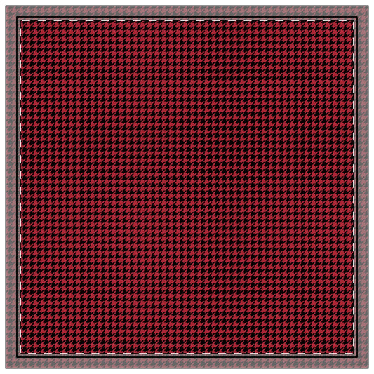 Napkin 4-set | Red & Black | Houndstooth