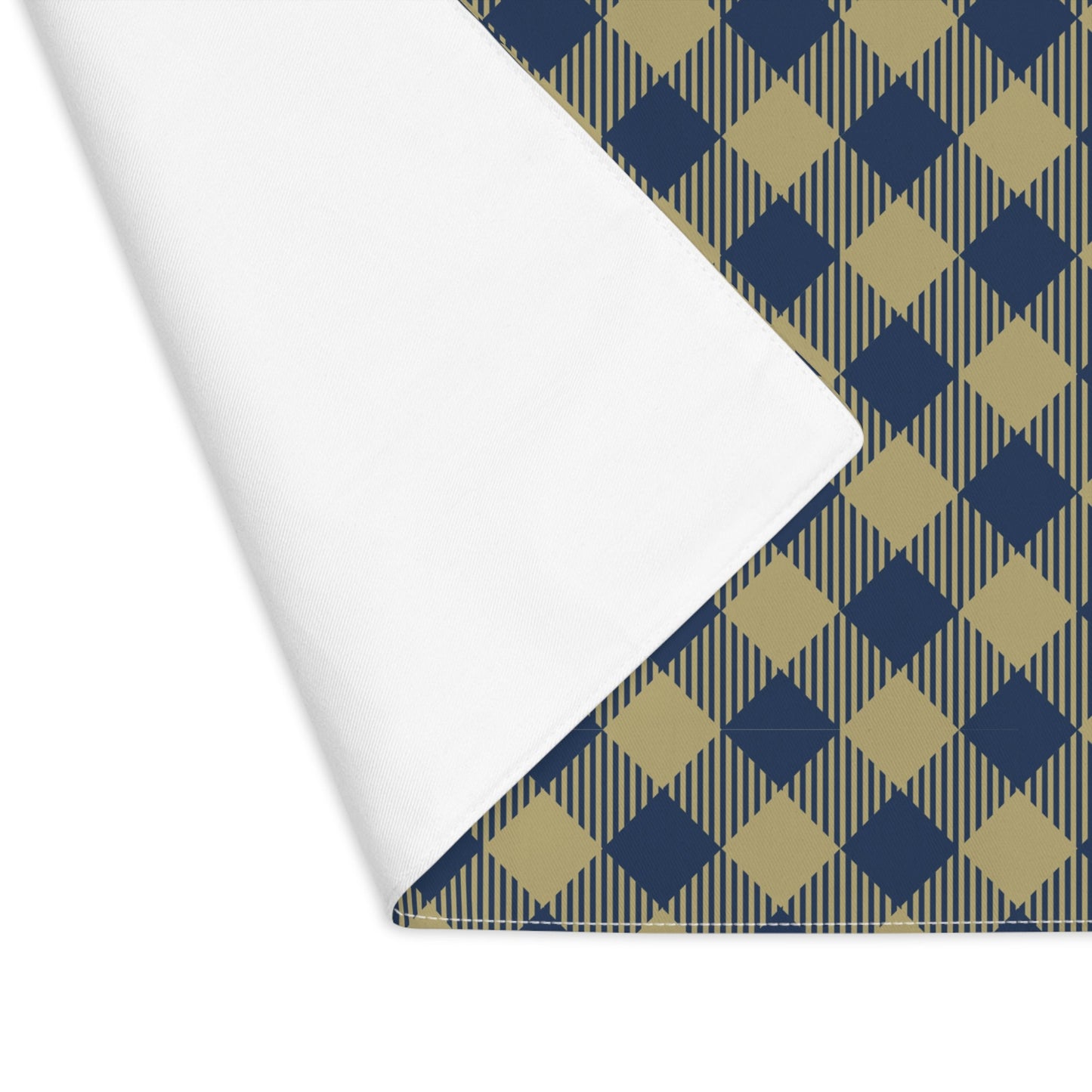 Placemat | Blue & Gold | Gingham