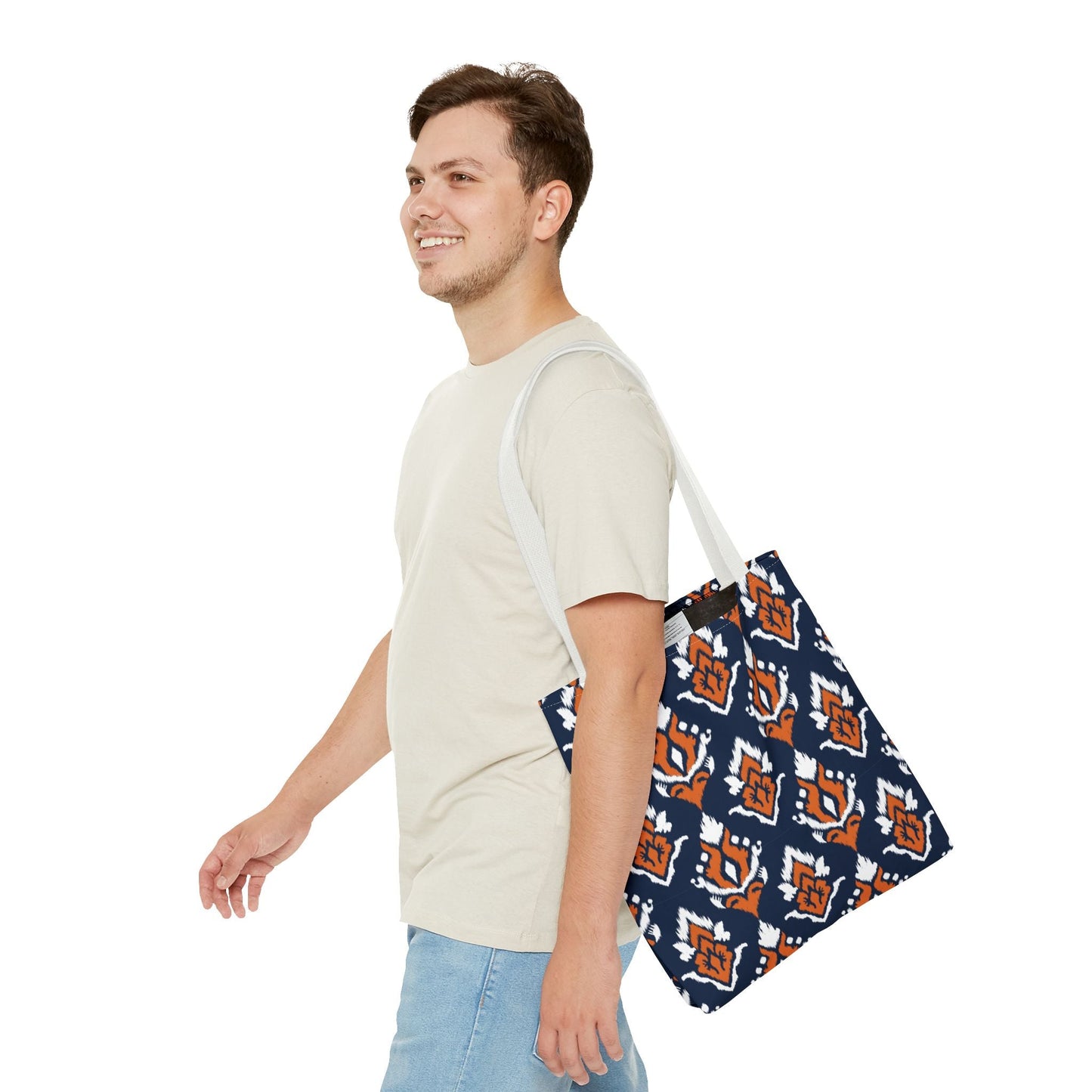 Totes | Orange & Blue | Ikat