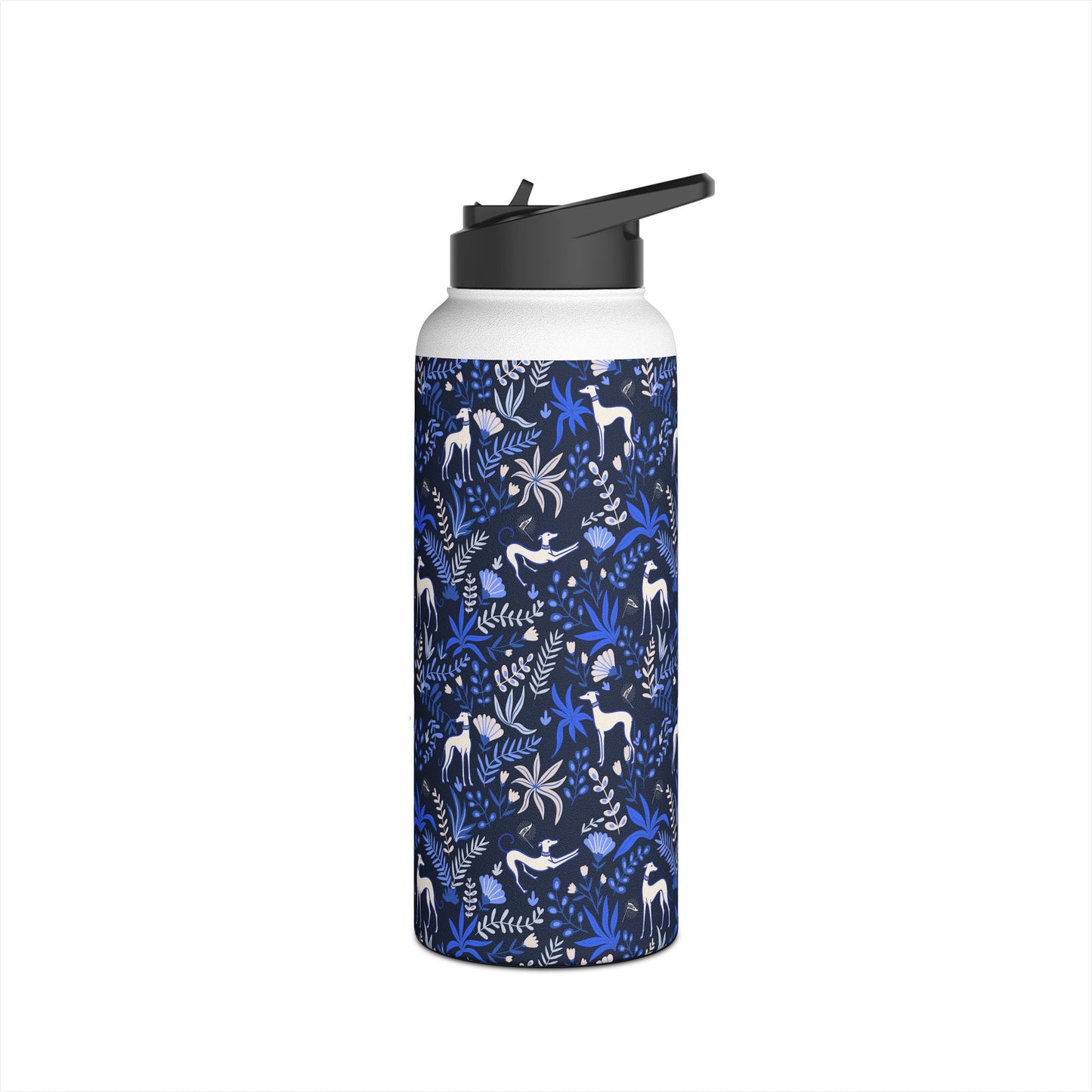 Insulated Water Bottle | Greyhounds | Blue Fern