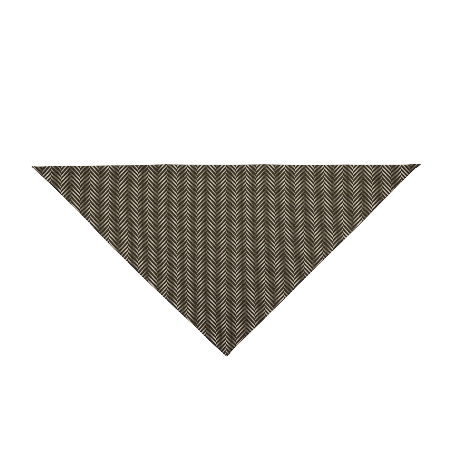 Pet Bandana | Black & Gold | Herringbone