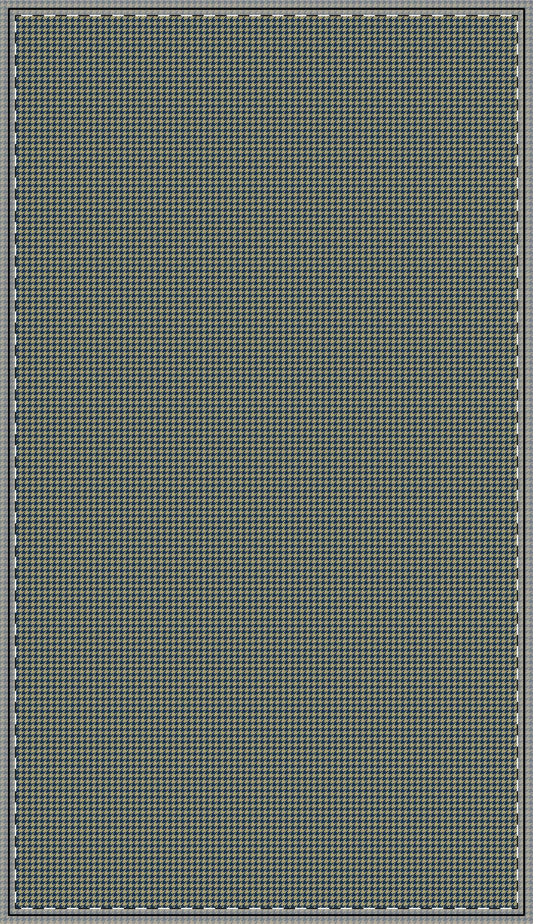 Tablecloth | Blue & Gold | Houndstooth