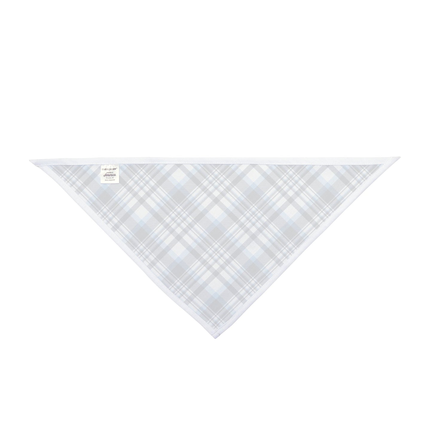 Pet Bandana | Light Blue & White | Tartan