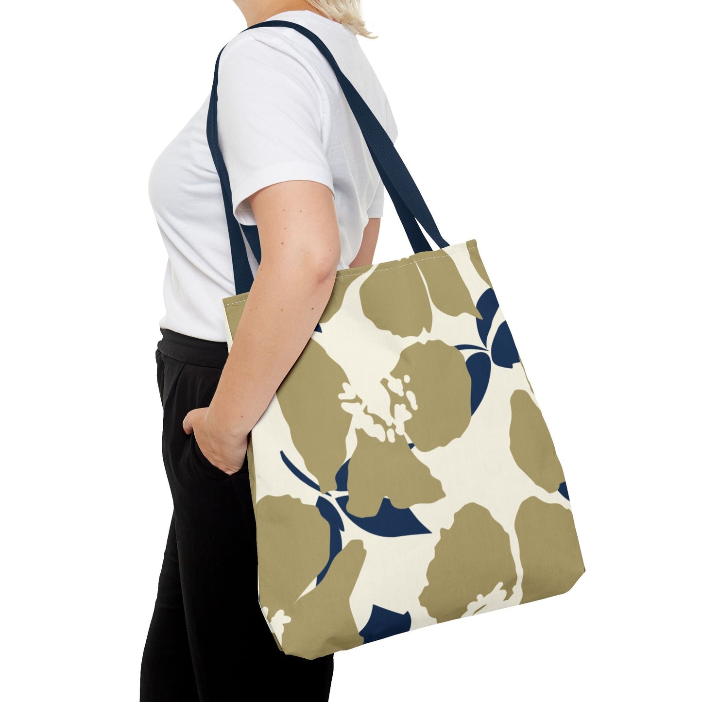 Tote Bag | Blue & Gold | Poppy