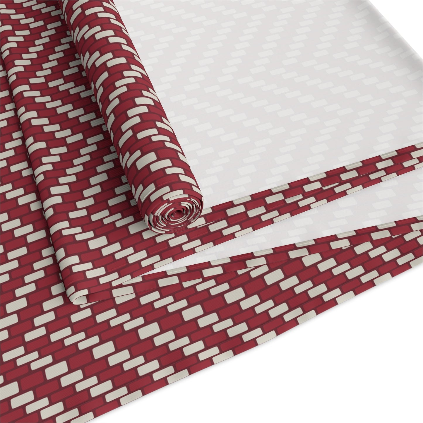 Table Runner | Maroon & White | Herringbone