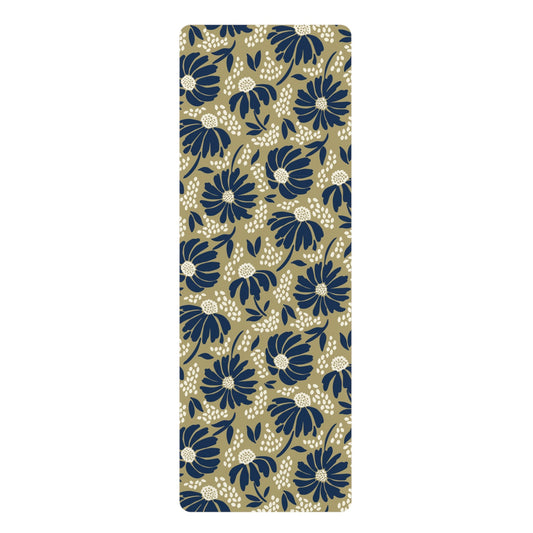 Yoga Mat | Blue & Gold | Bellis