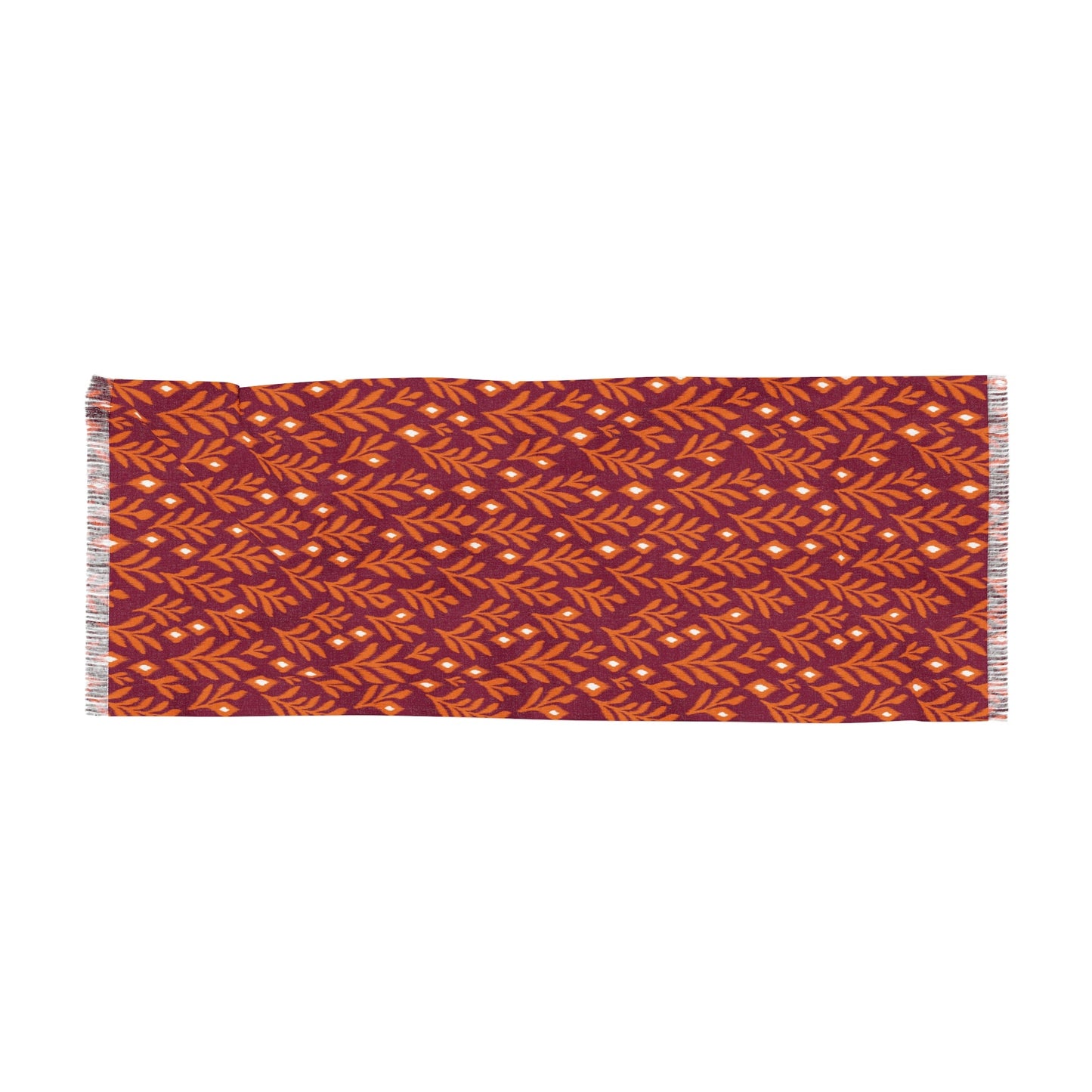 Scarf | Maroon & Orange | Laurel