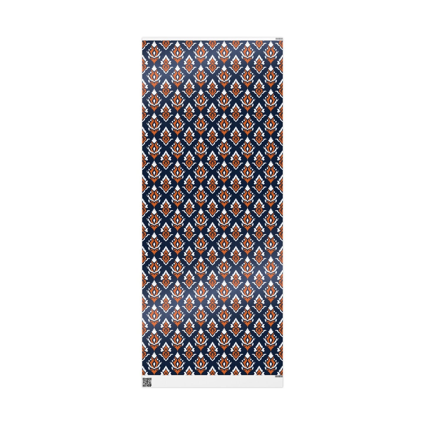 Gift Wrap | Orange & Blue | Ikat