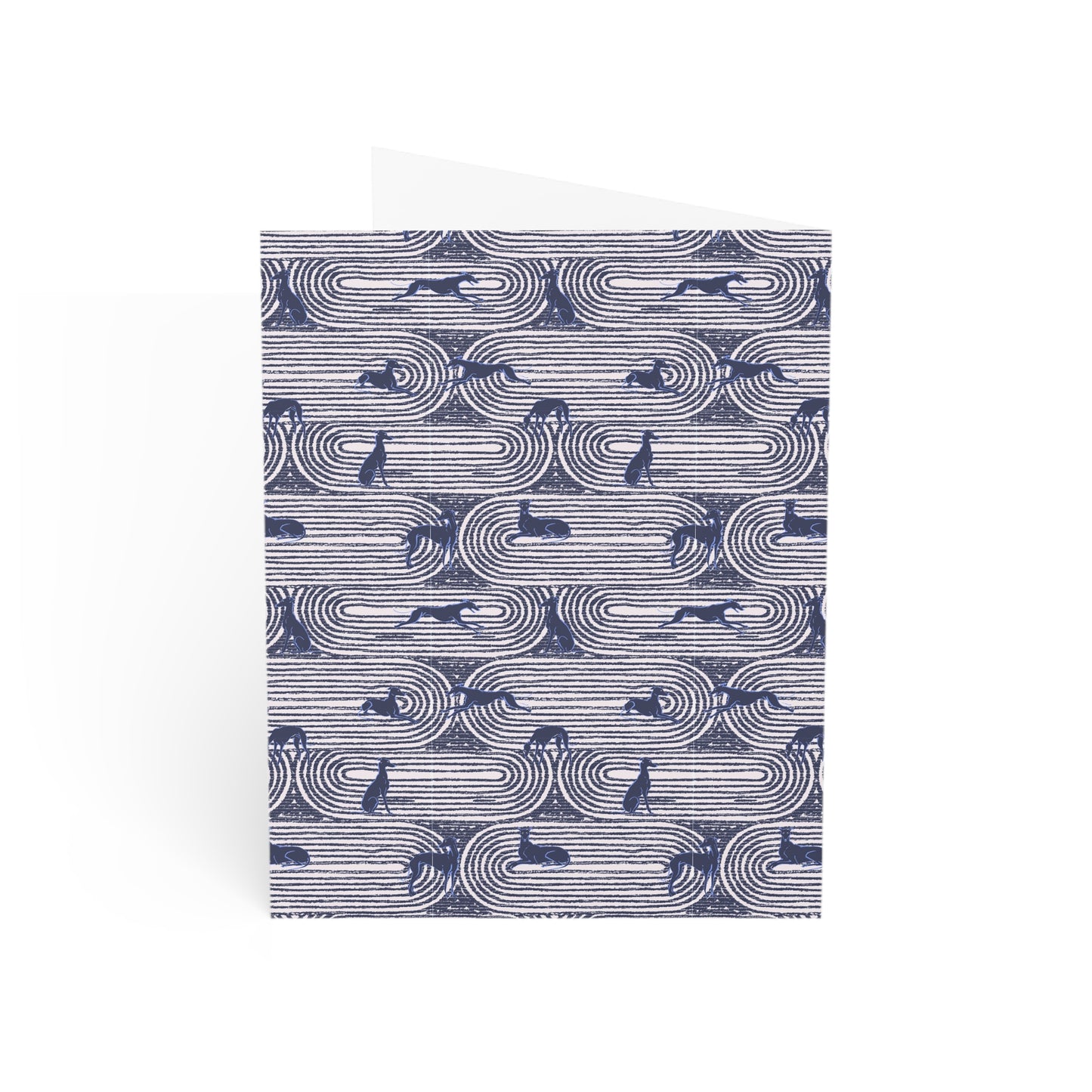 Monogram Notecards | Greyhounds | Pink Track