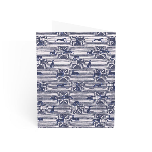 Monogram Notecards | Greyhounds | Pink Track
