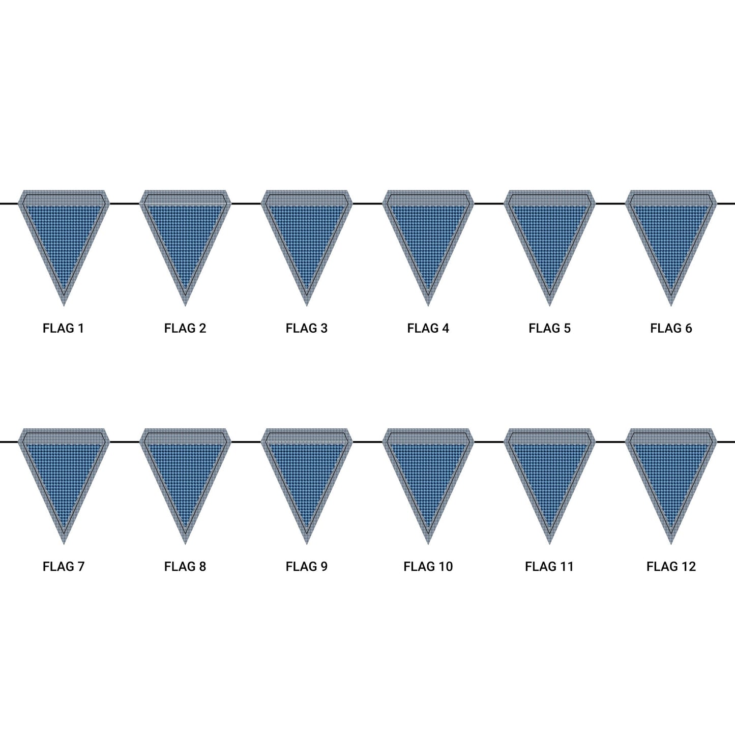 Flag Garland | Chapel Hill, North Carolina | Houndstooth