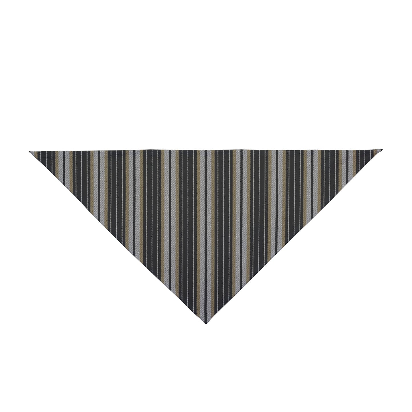 Pet Bandana | Black & Gold | Stripe