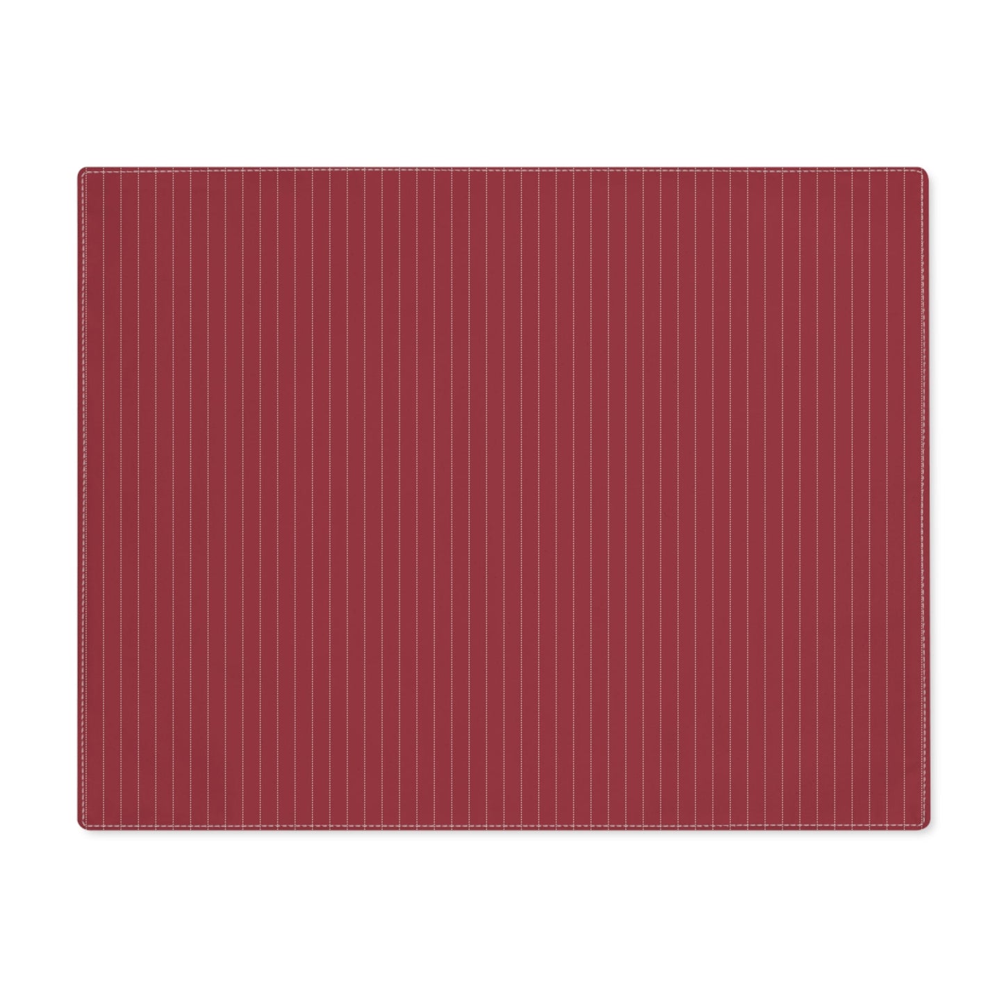 Placemat | Maroon & White | Pinstripe