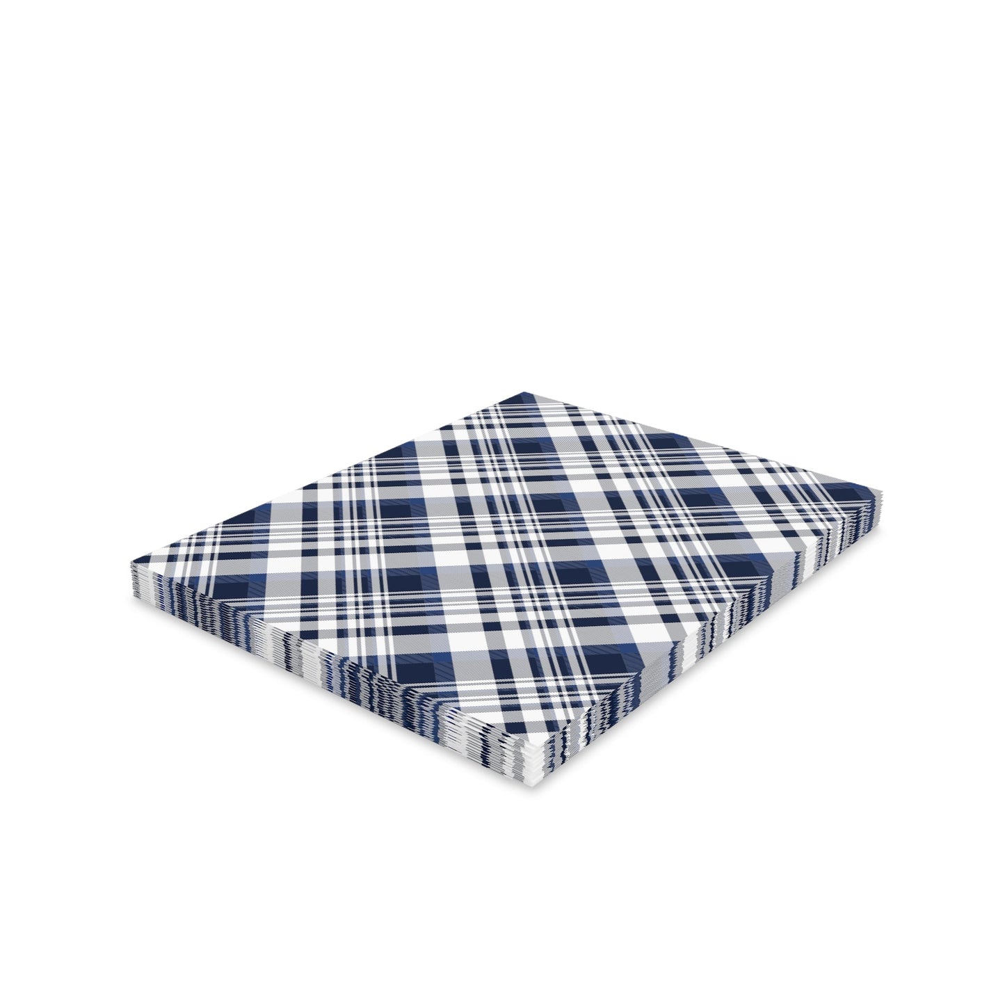 Notecards Set | Navy & White | Tartan