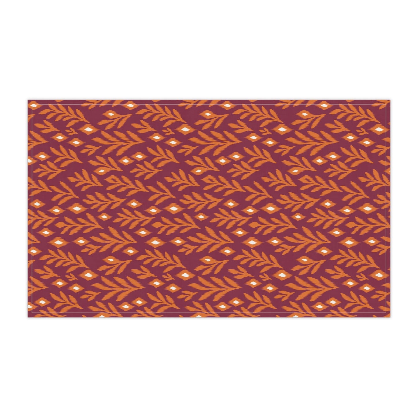 Tea Towels | Maroon & Orange | Laurel