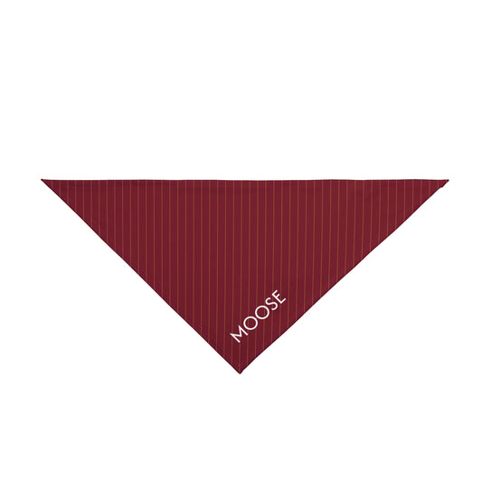 Pet Bandana- Personalized | Red & Yellow | Pinstripe
