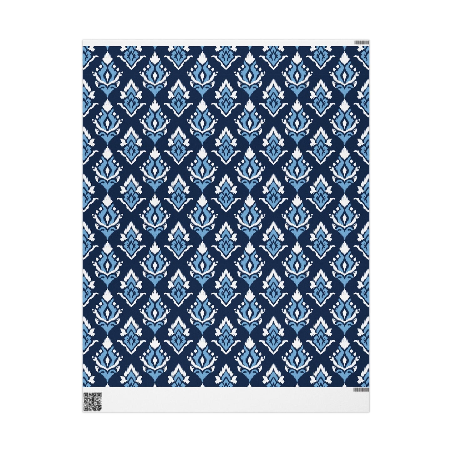 Gift Wrap | Light Blue & White | Ikat