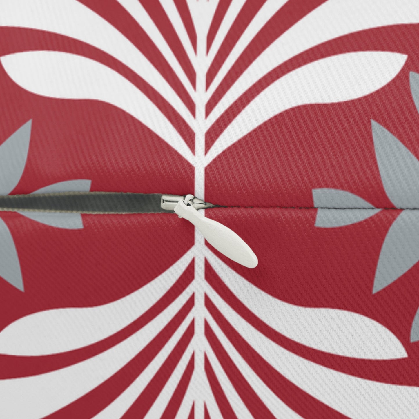 Pillow | Red & Gray | Deco