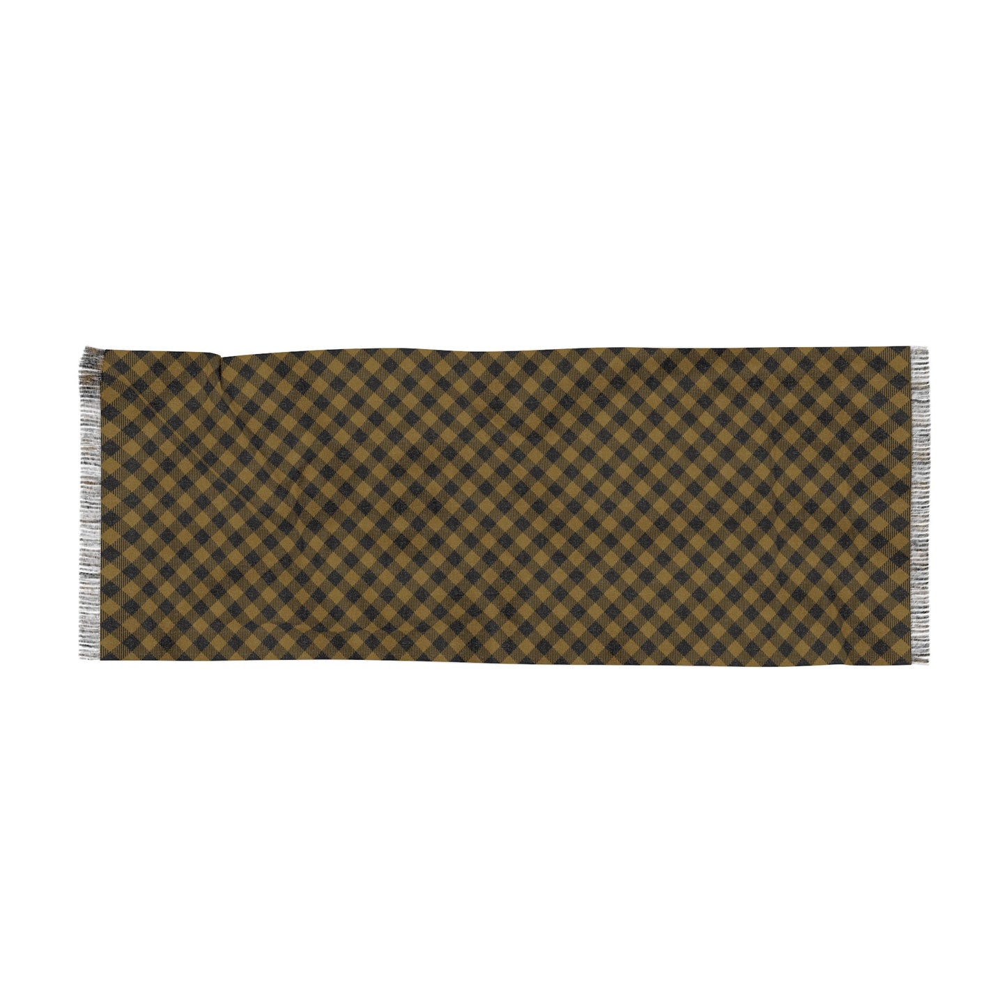 Scarf | Black & Gold | Gingham