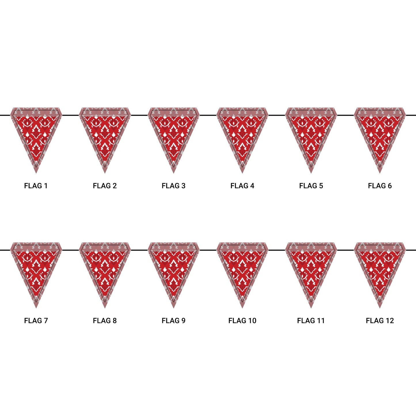 Flag Garland | Madison, Wisconsin | Ikat