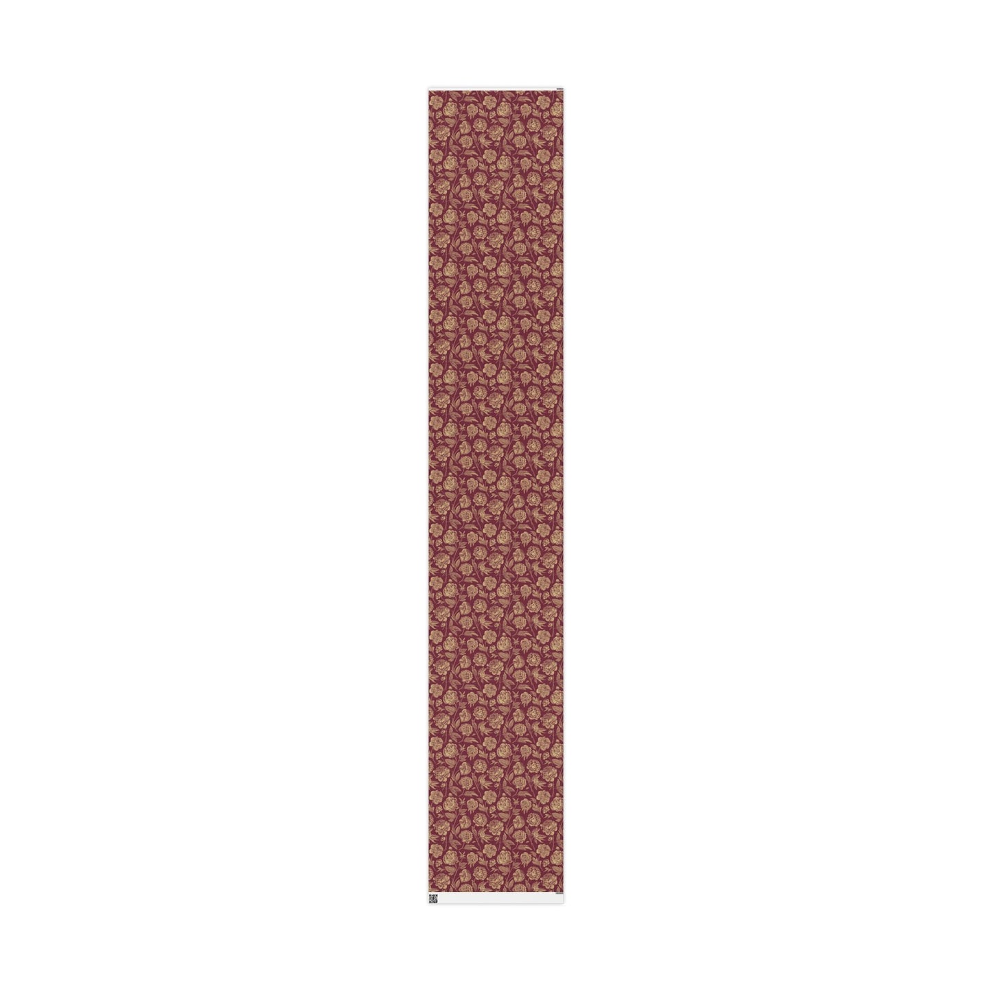 Gift Wrap | Maroon & Gold | Peony