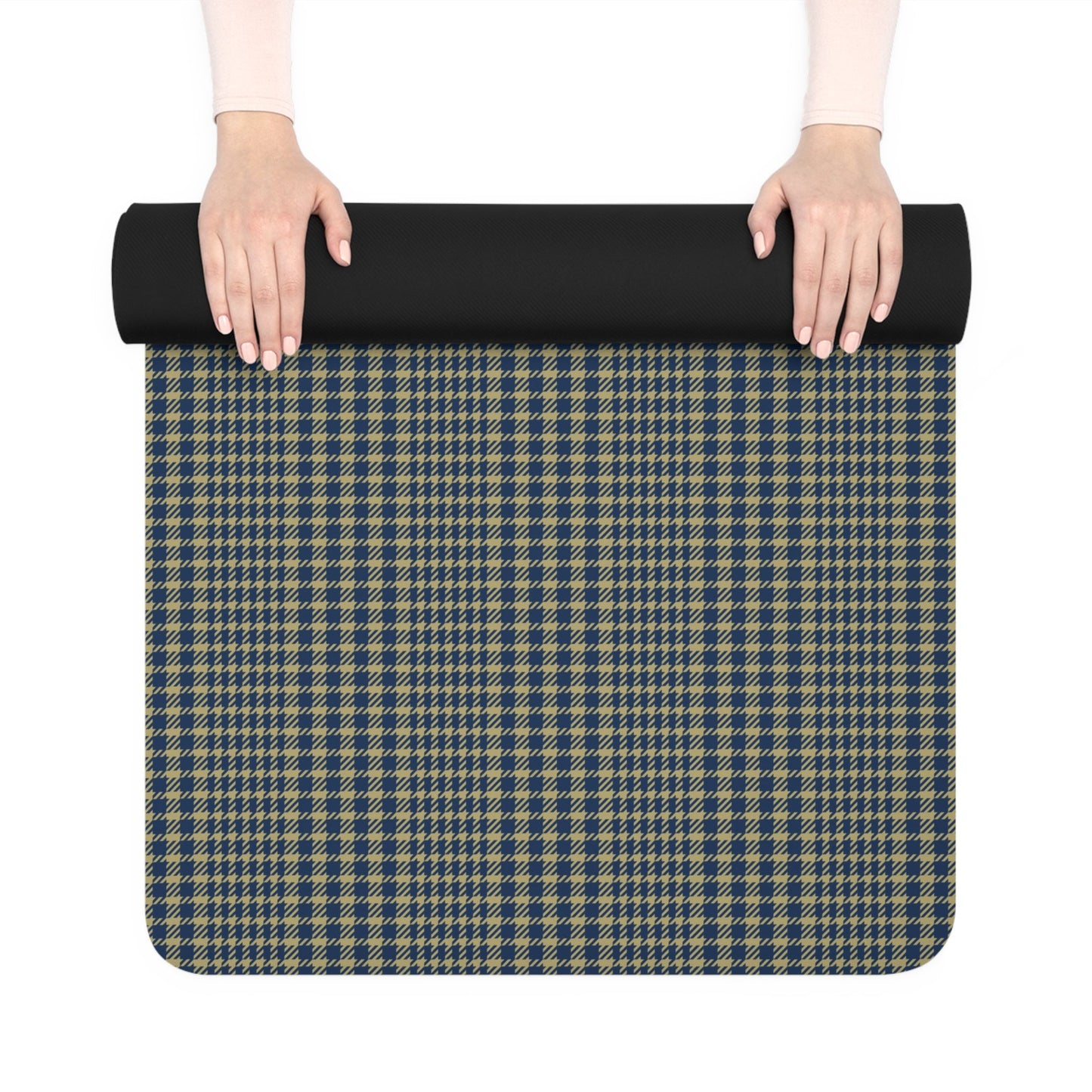 Yoga Mat | Blue & Gold | Tweed