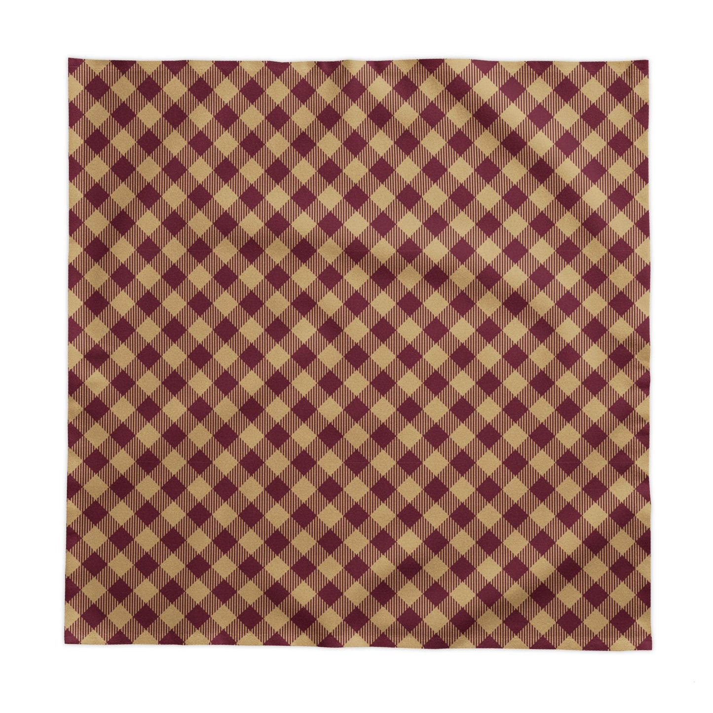 Tablecloth | Maroon & Gold | Gingham