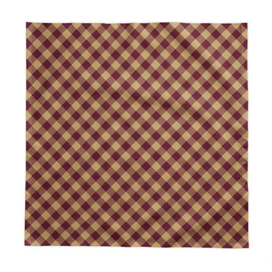 Tablecloth | Maroon & Gold | Gingham