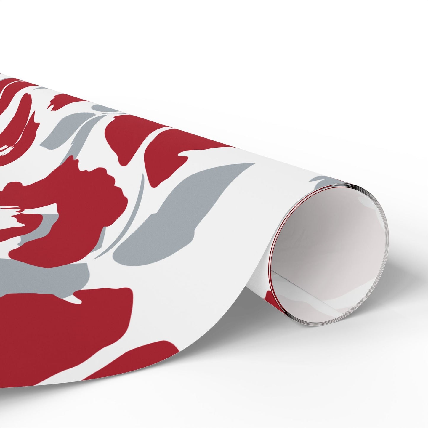 Gift Wrap | Red & Gray | Poppy