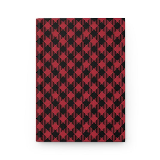 Hardcover Journal | Red & Black | Gingham