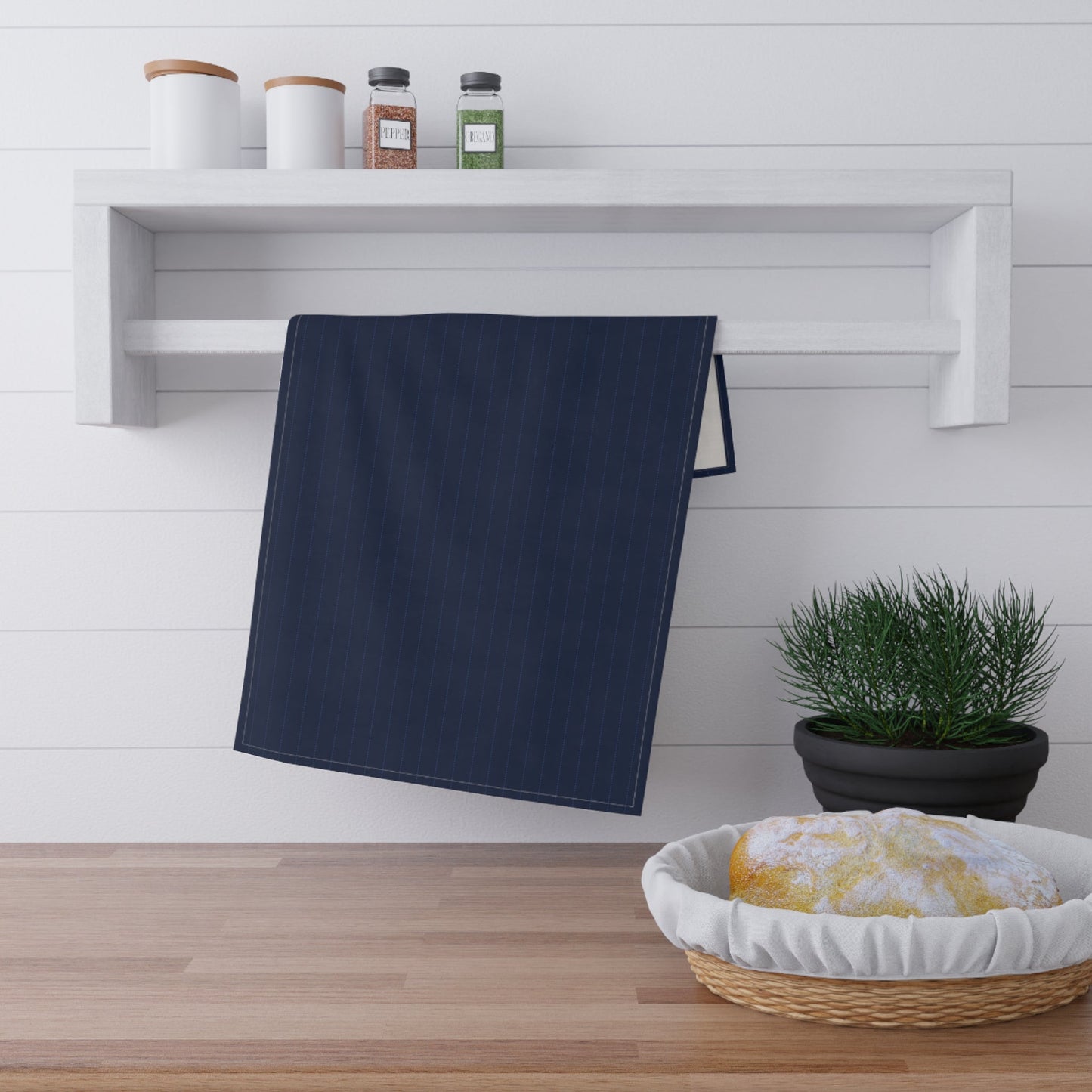 Tea Towels | Navy & White | Pinstripe